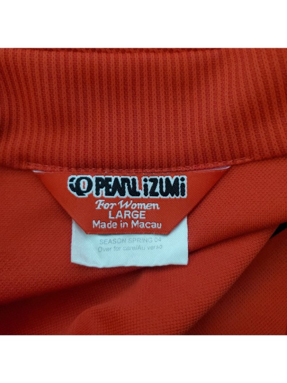 Pearl Izumi Cycling Jersey Womens Size ML Short Sleeve 1/4 Zip Red shirt - Picture 3 of 3
